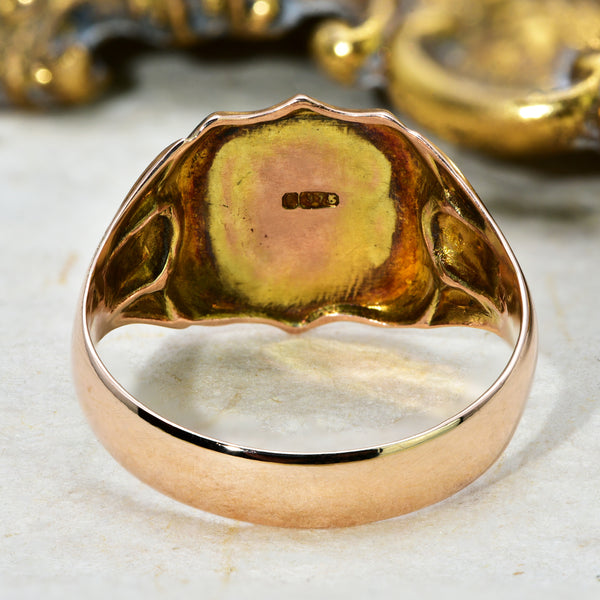 The Antique 1911 Shield Signet Ring - Antique Jewellers