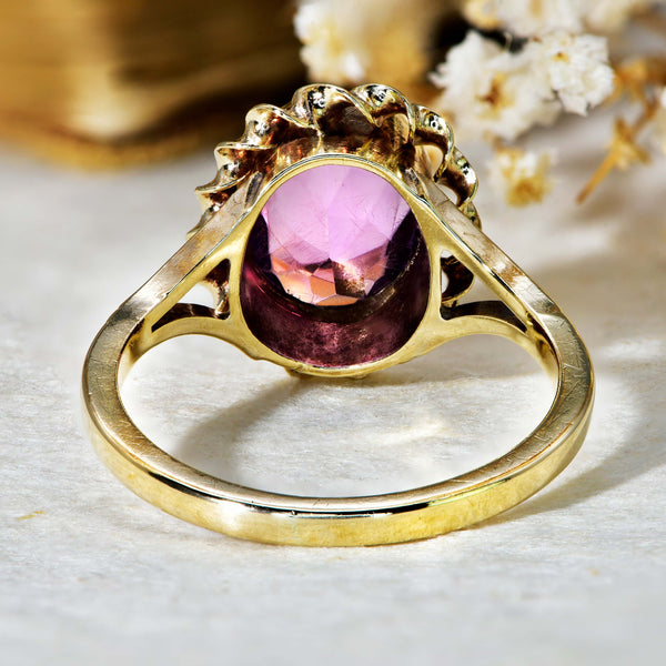 The Vintage 1992 Amethyst Rope Ring - Antique Jewellers