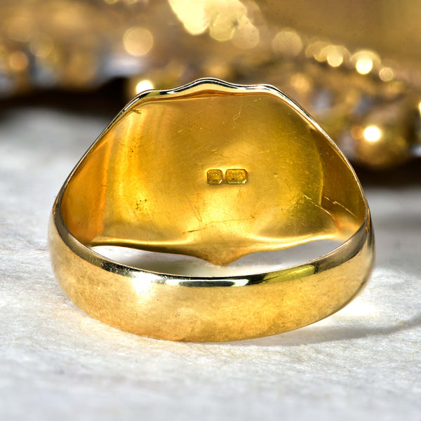 The Antique 1918 Shield Signet Ring - Antique Jewellers