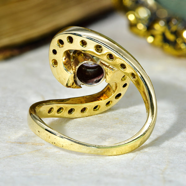 The Vintage Spiral Infinity Diamond Ring - Antique Jewellers