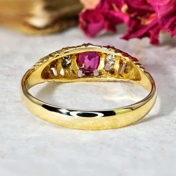 The Antique Ruby and Diamond Ring - Antique Jewellers