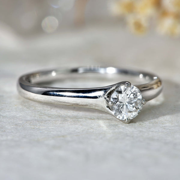 The Brilliant Cut Solitaire Diamond Light Ring - Antique Jewellers