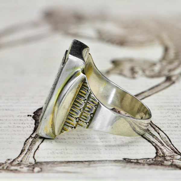 The Antique Georgian Angels Of Death Memento Mori Ring - Antique Jewellers