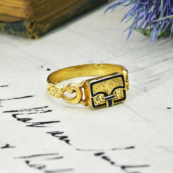 The Antique Georgian Envelope Snuff Box Ring - Antique Jewellers