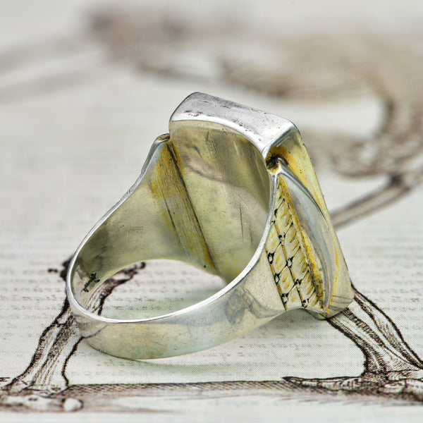 The Antique Georgian Angels Of Death Memento Mori Ring - Antique Jewellers
